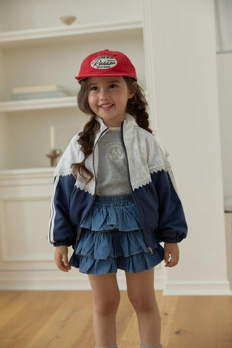 Dalla - Korean Children Fashion - #childrensboutique - Lace Mix-Up Jumper