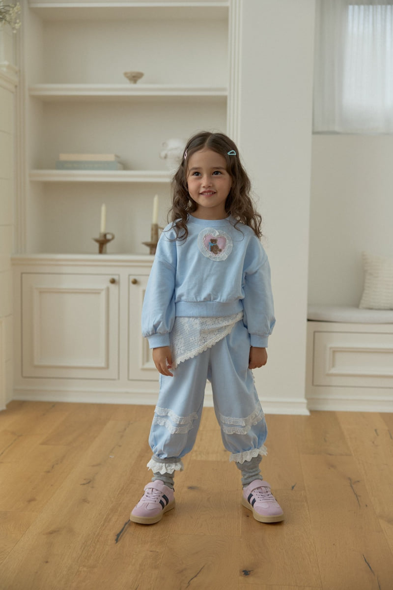 Dalla - Korean Children Fashion - #childrensboutique - Romantic Lace Jogger Pants - 4