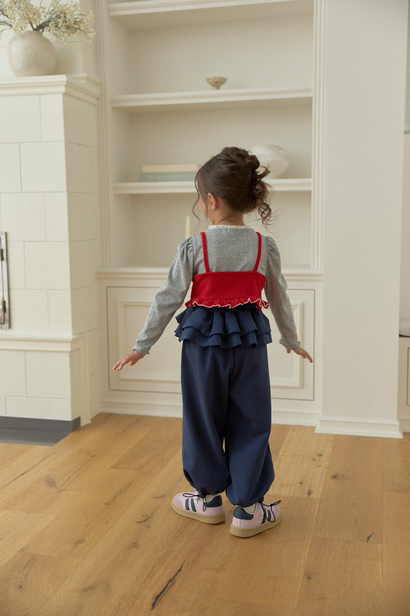 Dalla - Korean Children Fashion - #designkidswear - Sporty Frill Pants - 3