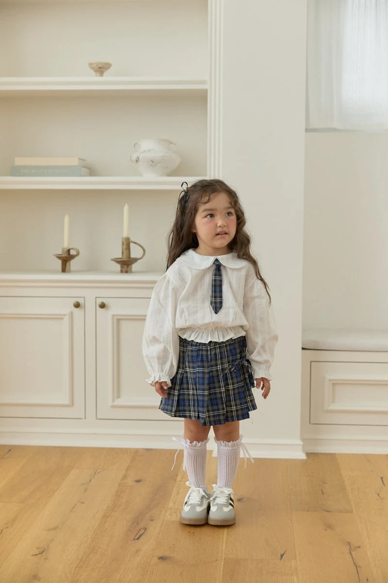 Dalla - Korean Children Fashion - #designkidswear - Colby Check Wrap Skort - 2