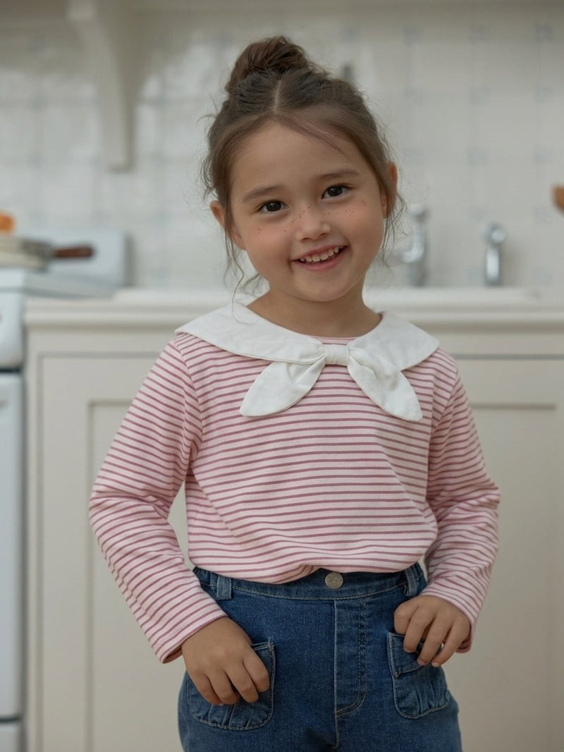 Dalla - Korean Children Fashion - #discoveringself - Sailor Ribbon Tee - 10