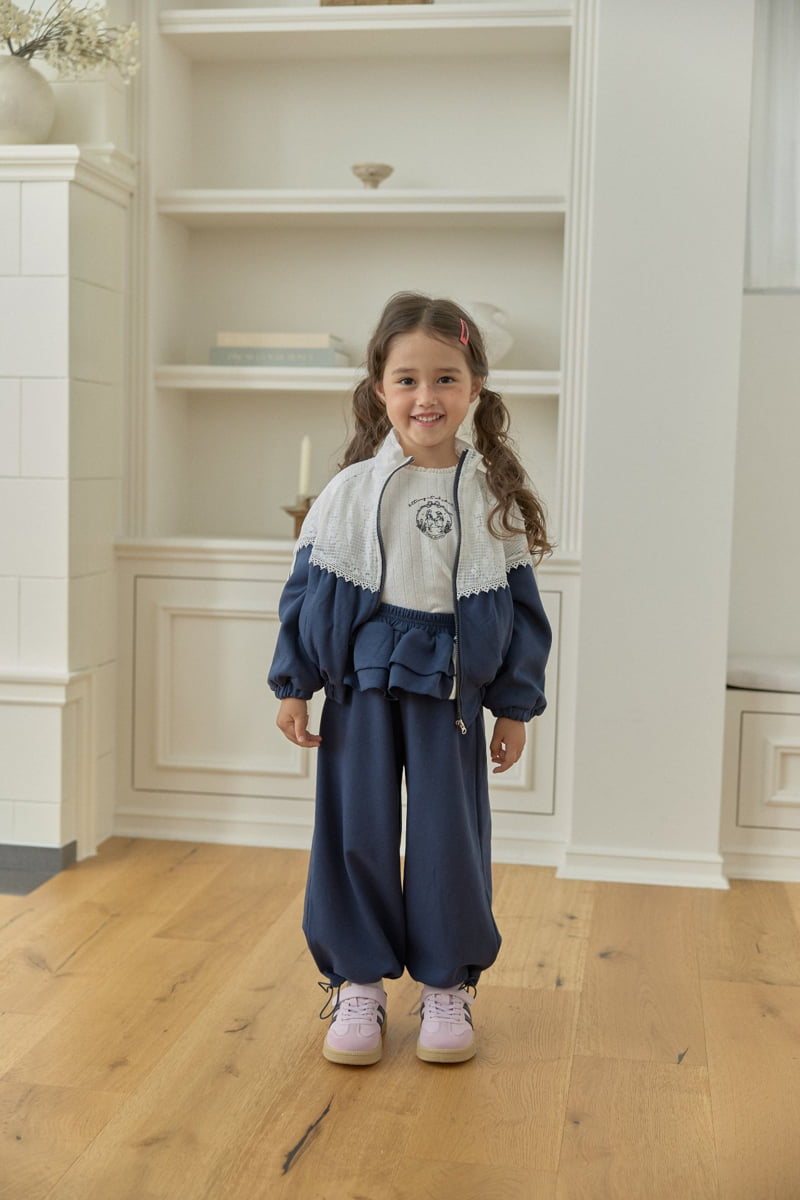 Dalla - Korean Children Fashion - #designkidswear - Sporty Frill Pants - 4