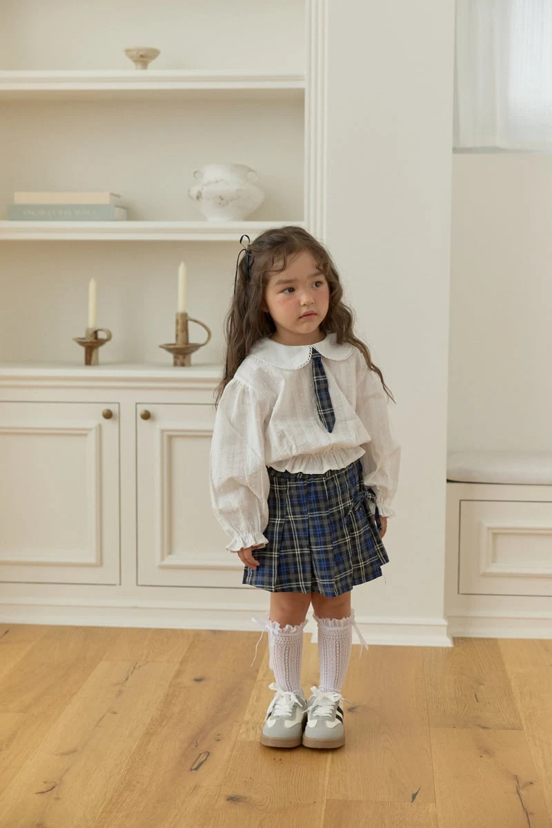 Dalla - Korean Children Fashion - #discoveringself - Colby Check Wrap Skort - 3