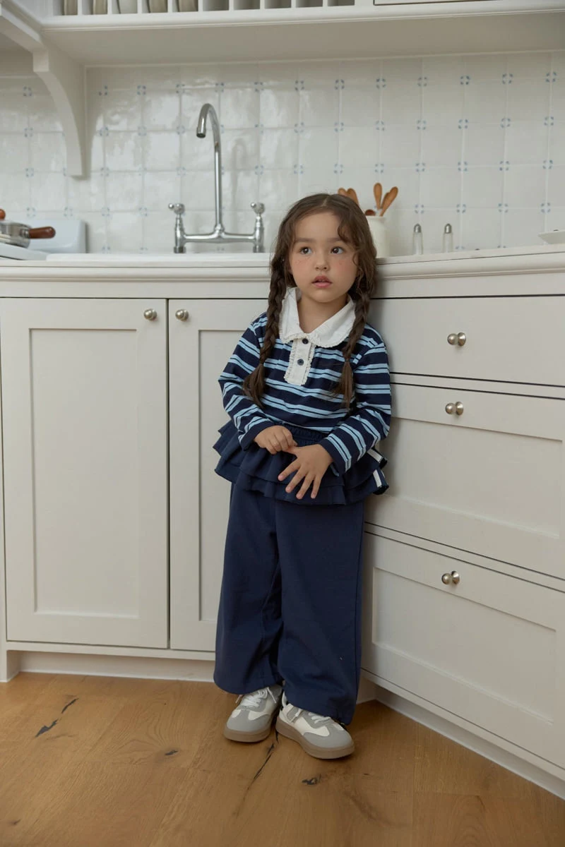 Dalla - Korean Children Fashion - #fashionkids - Gelato Collar Tee - 9