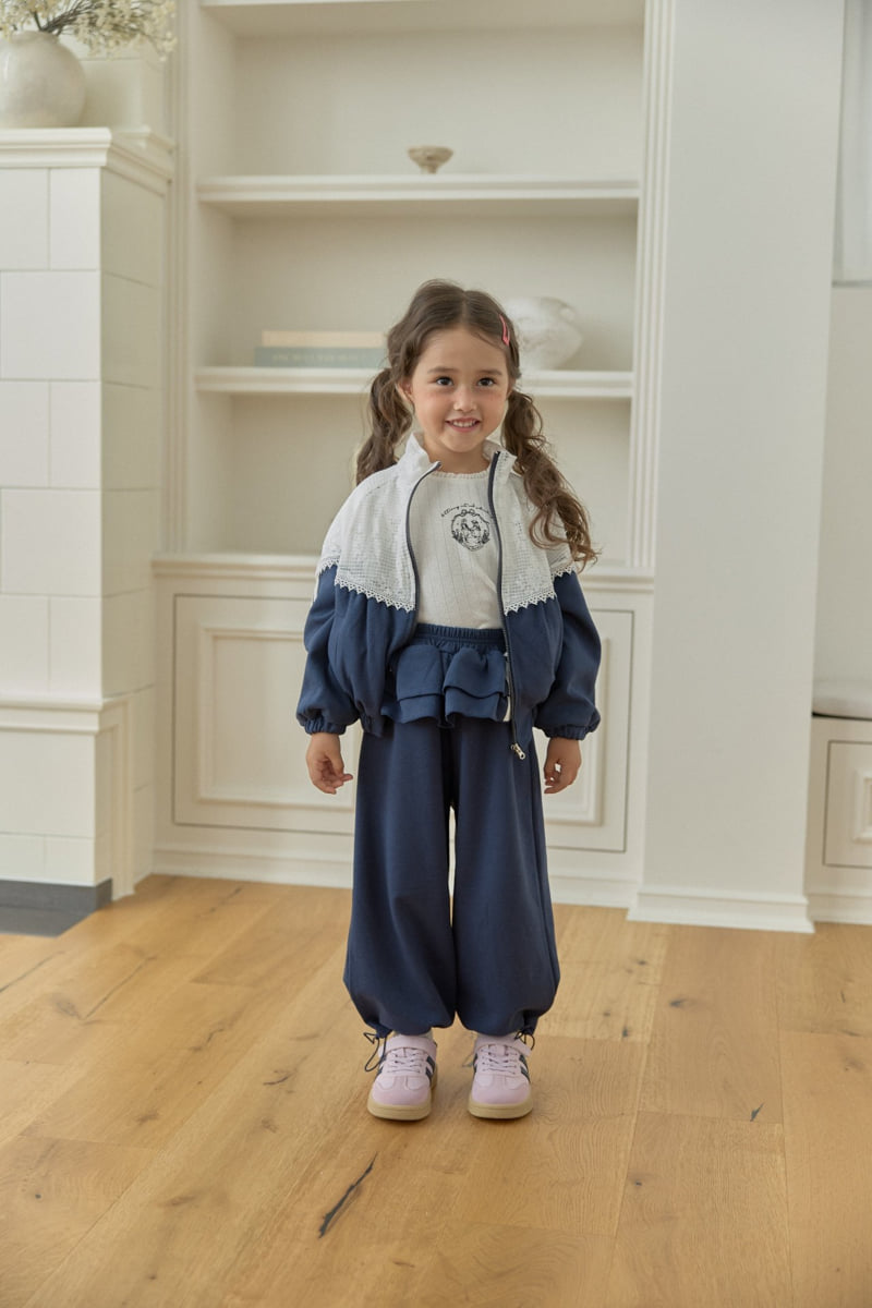 Dalla - Korean Children Fashion - #fashionkids - Sporty Frill Pants - 5