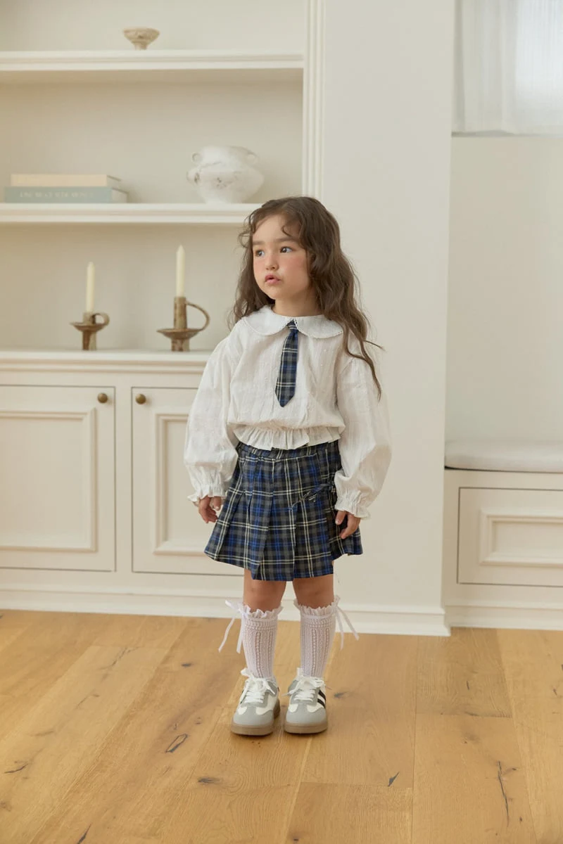 Dalla - Korean Children Fashion - #discoveringself - Colby Check Wrap Skort - 4