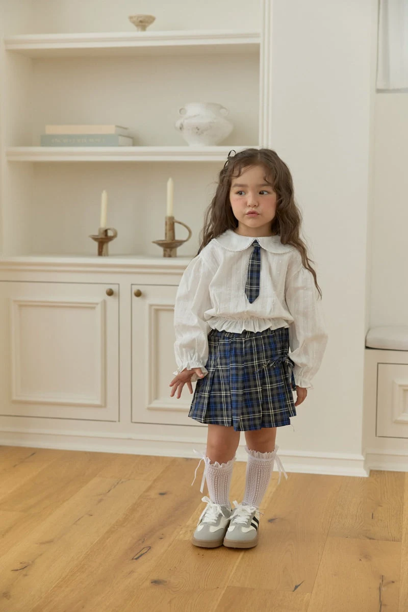 Dalla - Korean Children Fashion - #kidsshorts - Colby Check Wrap Skort - 5