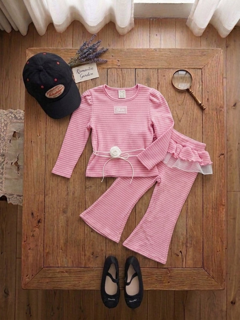 Dalla - Korean Children Fashion - #kidsshorts - Rose Choker - 9