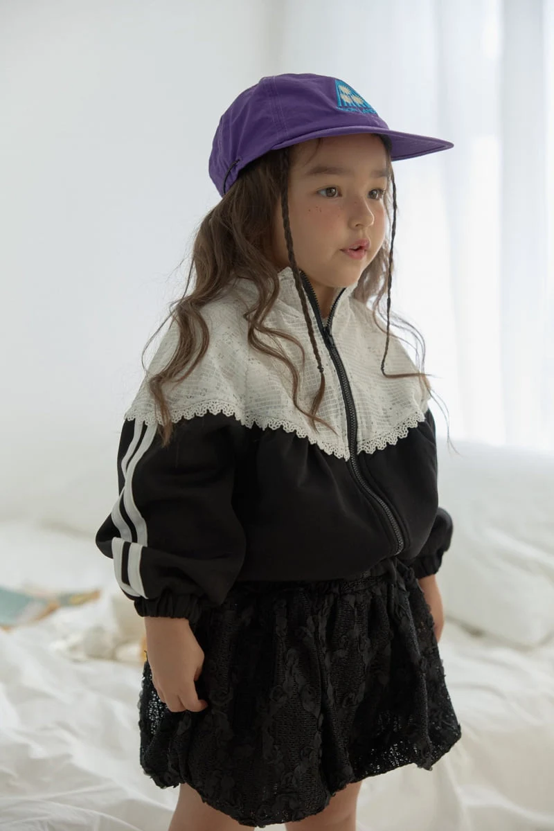 Dalla - Korean Children Fashion - #kidzfashiontrend - Lace Mix-Up Jumper - 7