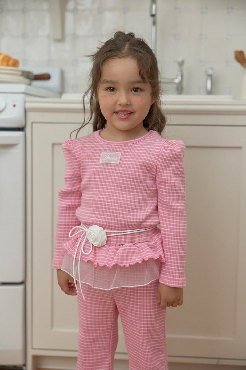 Dalla - Korean Children Fashion - #littlefashionista - Jjoruru Ribbed Set - 2
