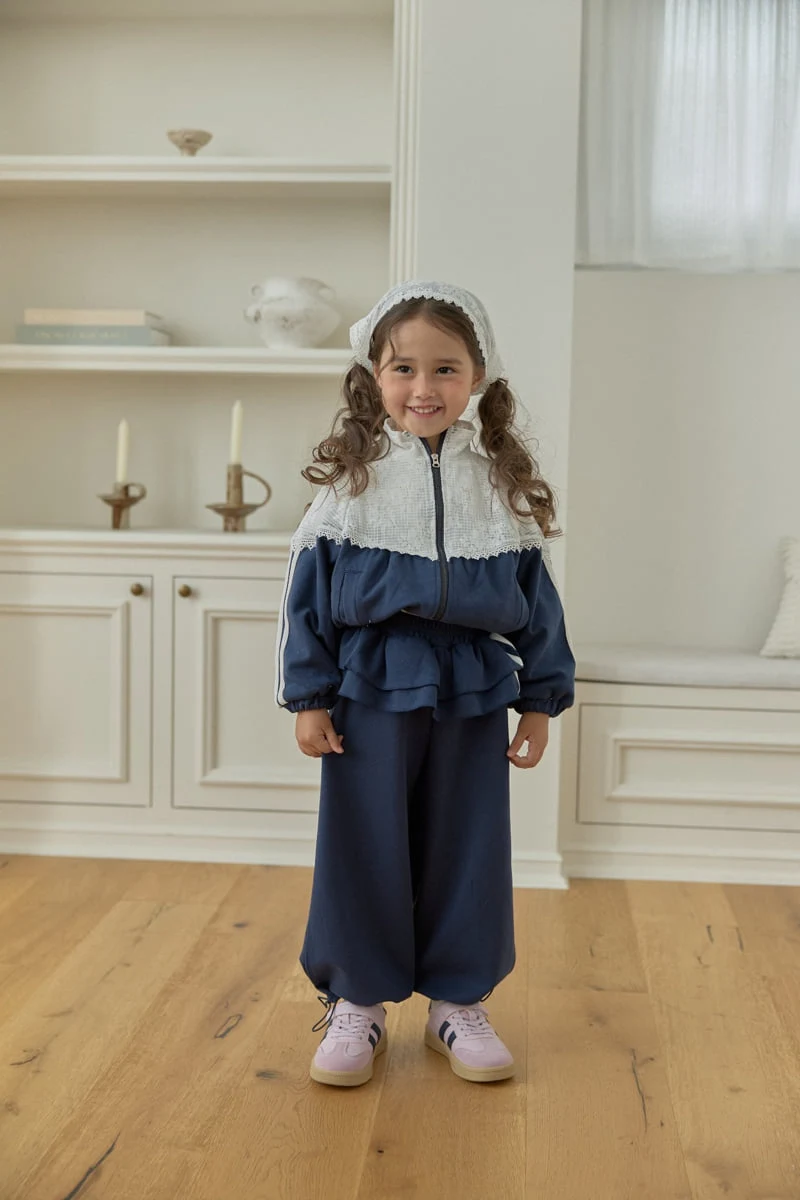 Dalla - Korean Children Fashion - #littlefashionista - Lace Mix-Up Jumper - 9
