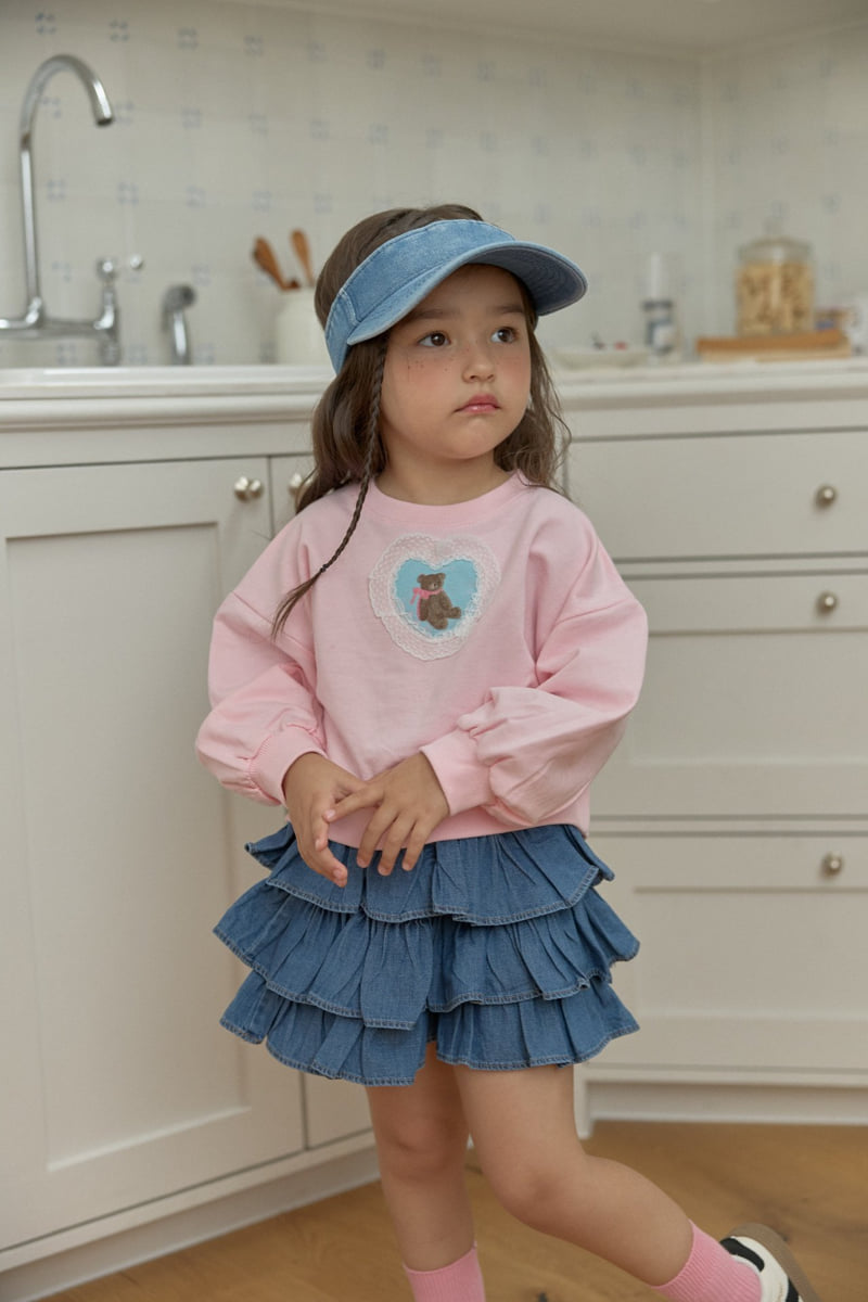 Dalla - Korean Children Fashion - #littlefashionista - Heart Bear Sweatshirt - 5