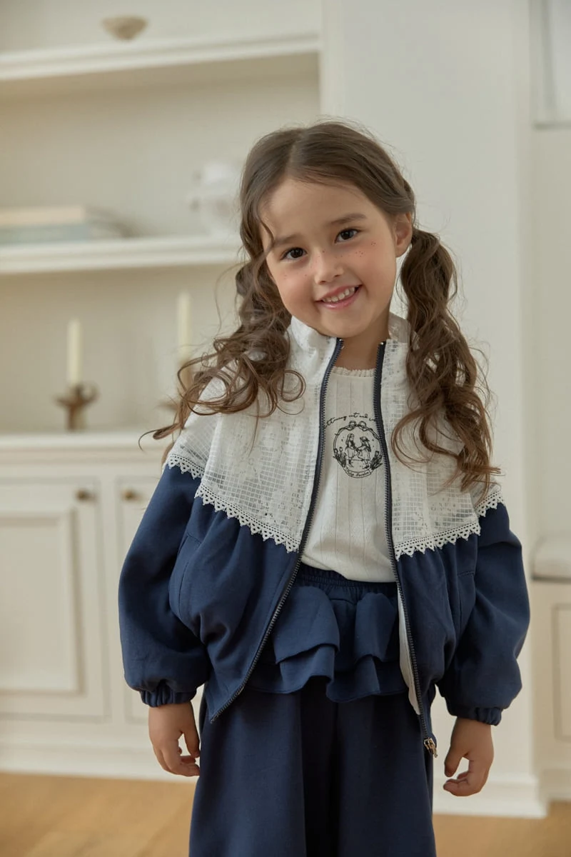 Dalla - Korean Children Fashion - #magicofchildhood - Lace Mix-Up Jumper - 10
