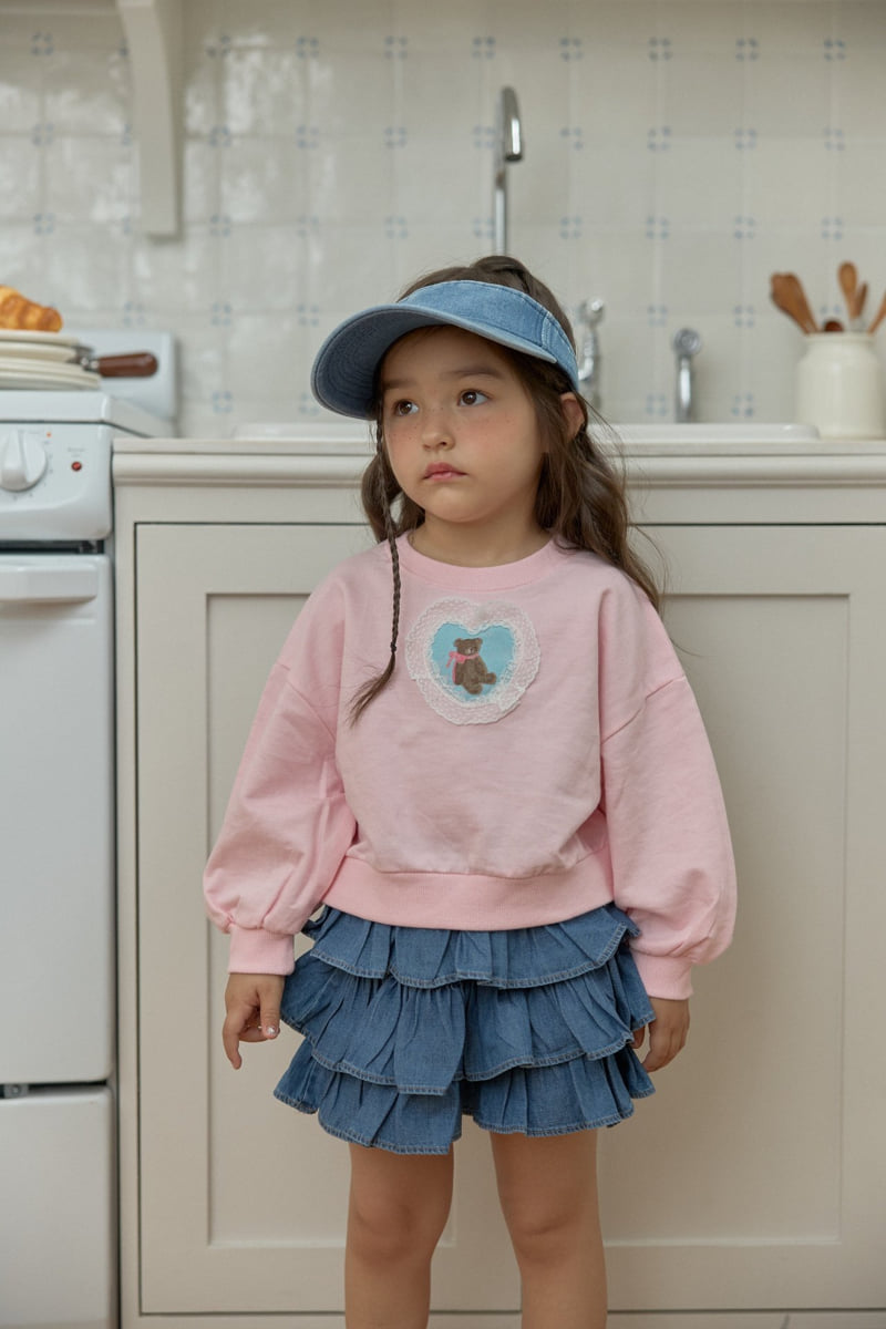 Dalla - Korean Children Fashion - #magicofchildhood - Heart Bear Sweatshirt - 6