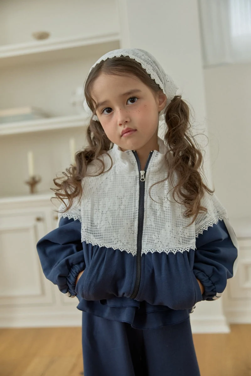 Dalla - Korean Children Fashion - #minifashionista - Lace Mix-Up Jumper - 11