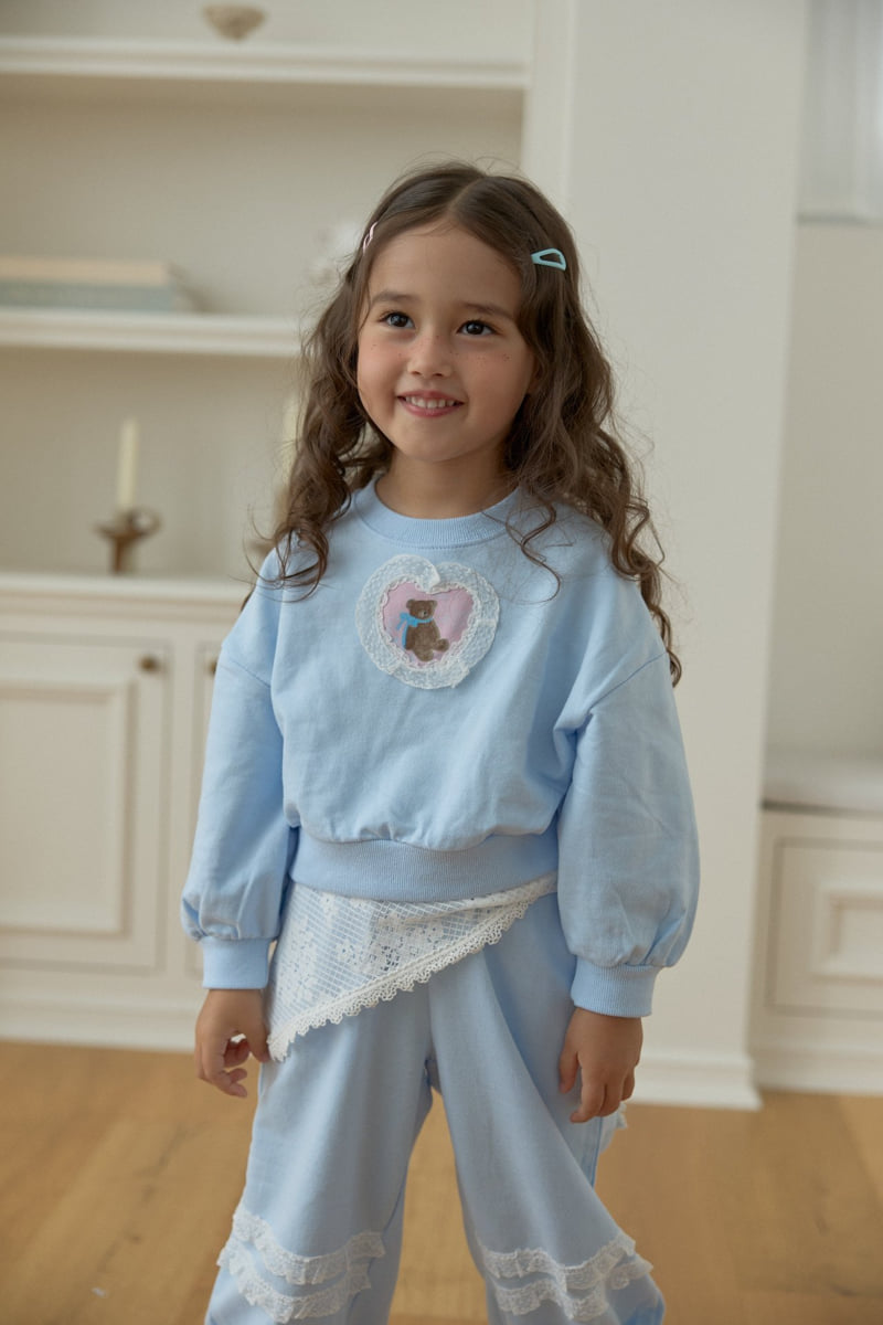 Dalla - Korean Children Fashion - #minifashionista - Heart Bear Sweatshirt - 7
