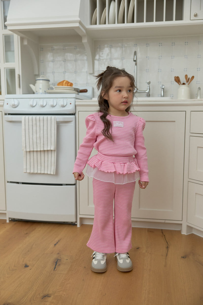 Dalla - Korean Children Fashion - #prettylittlegirls - Jjoruru Ribbed Set - 5