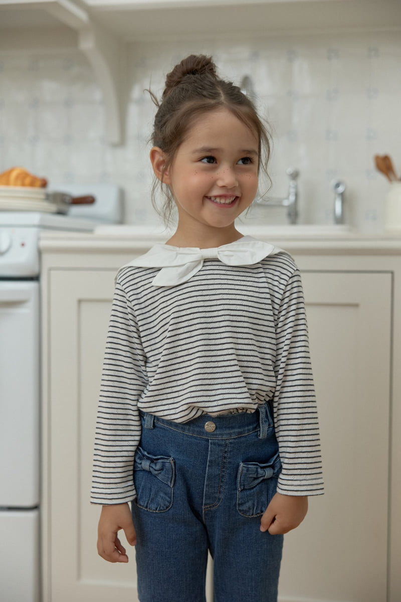 Dalla - Korean Children Fashion - #stylishchildhood - Sailor Ribbon Tee - 6