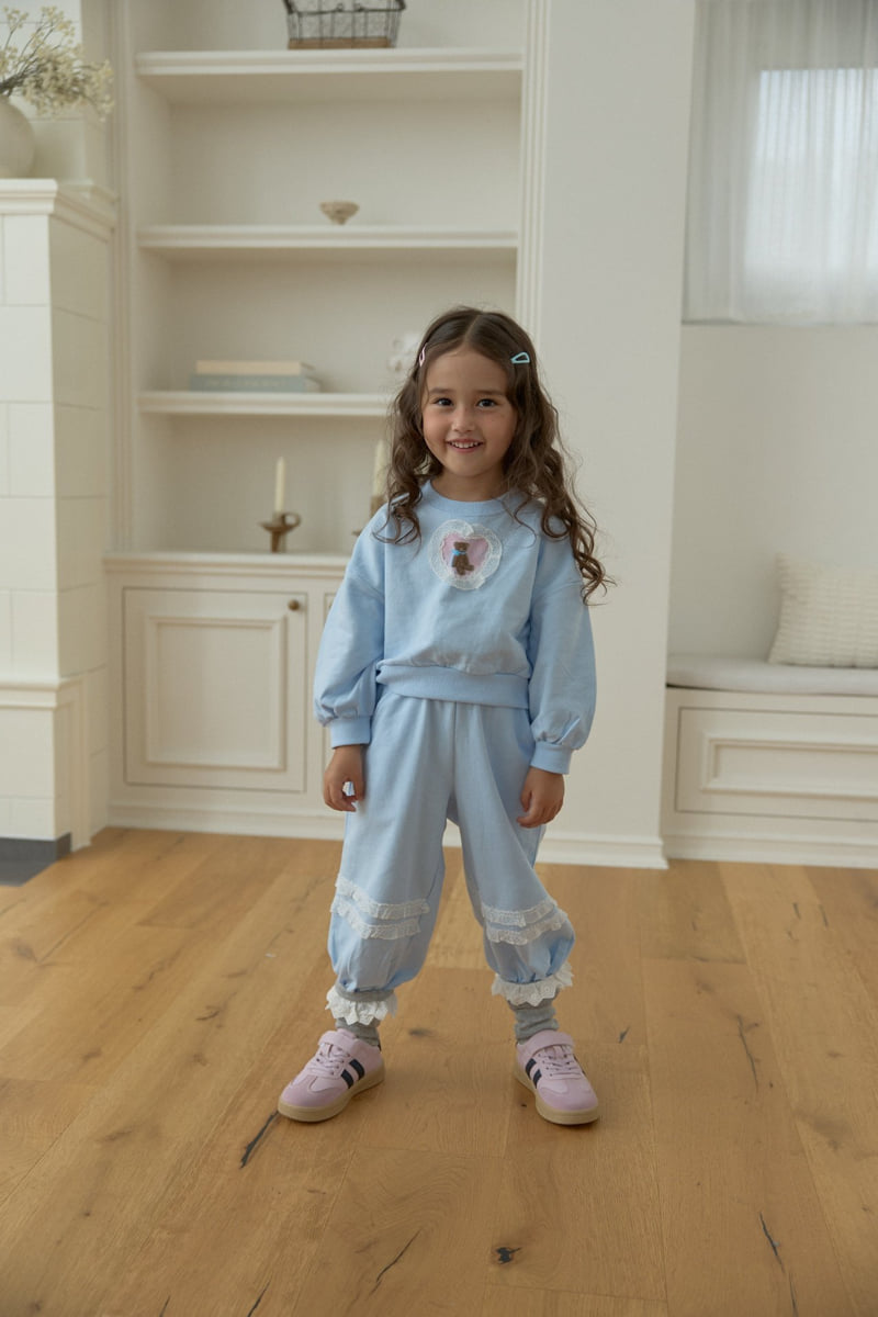 Dalla - Korean Children Fashion - #stylishchildhood - Heart Bear Sweatshirt - 11