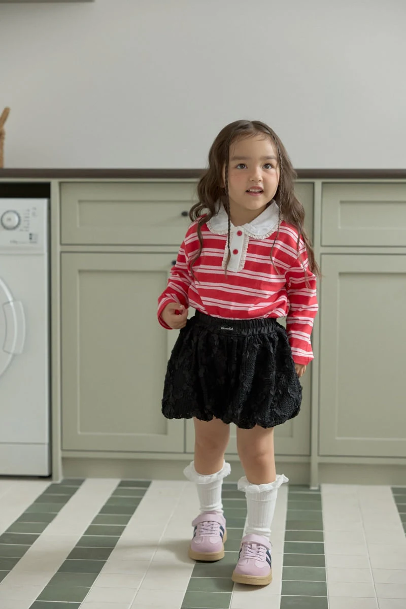 Dalla - Korean Children Fashion - #todddlerfashion - Gelato Collar Tee - 2