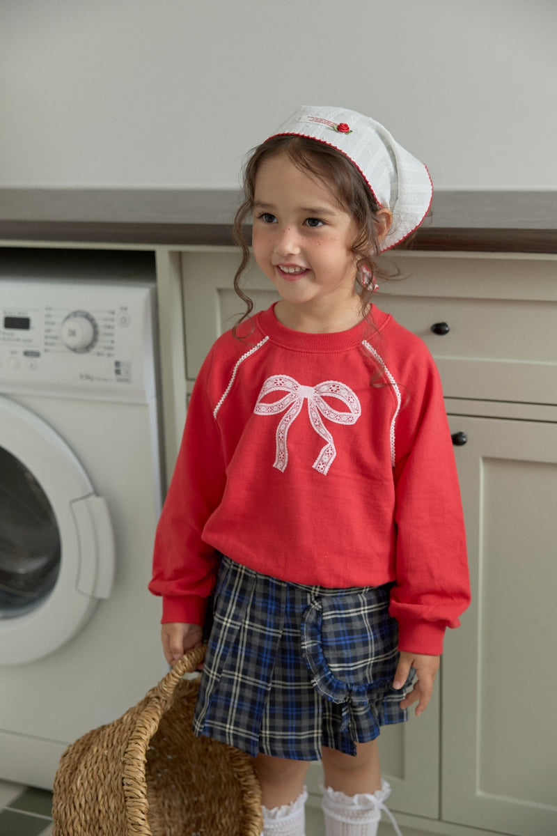 Dalla - Korean Children Fashion - #todddlerfashion - Raglan Ribbon Sweatshirt - 7