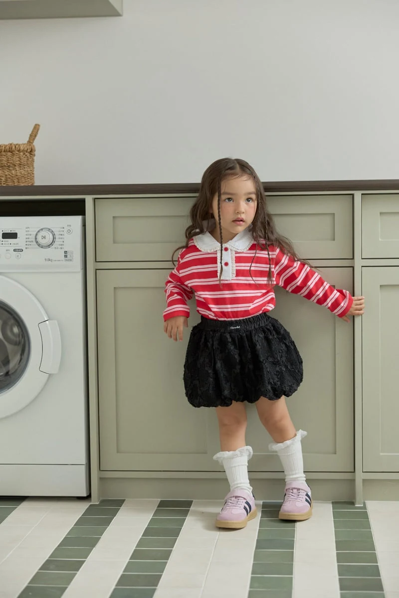 Dalla - Korean Children Fashion - #toddlerclothing - Gelato Collar Tee - 3