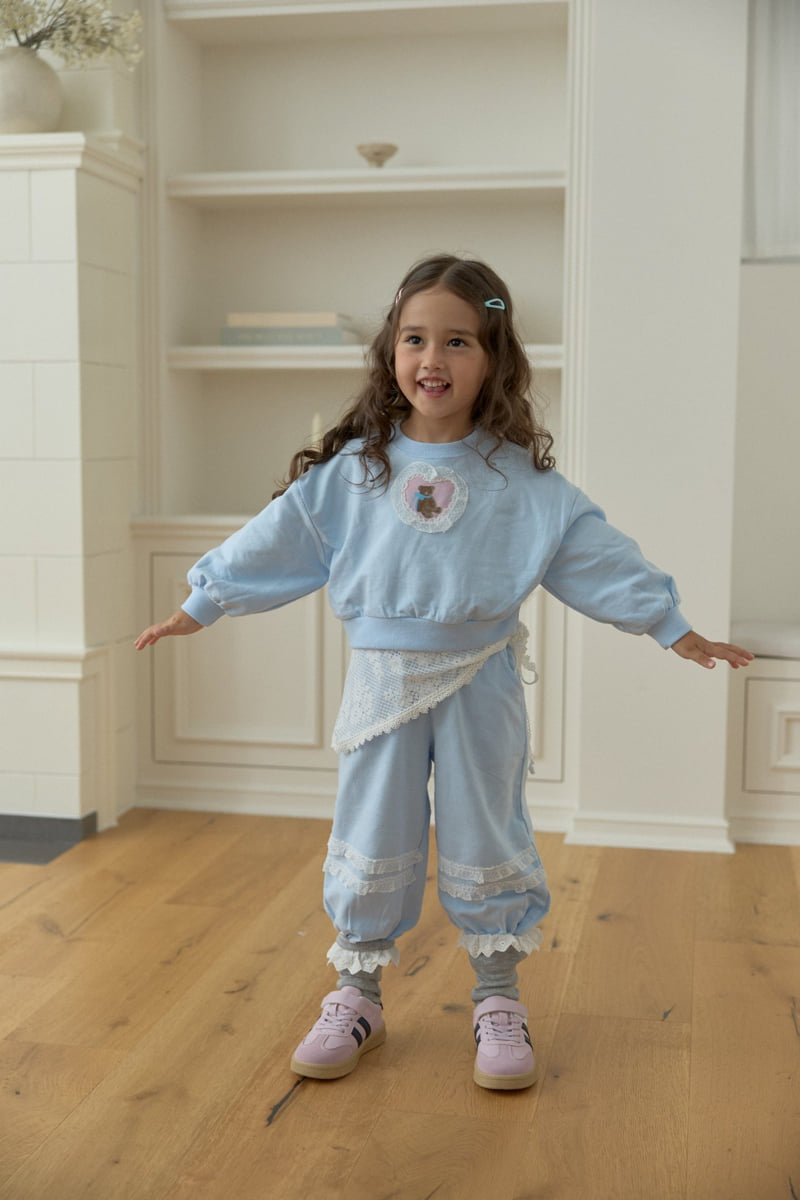 Dalla - Korean Children Fashion - #toddlerclothing - Heart Bear Sweatshirt - 10