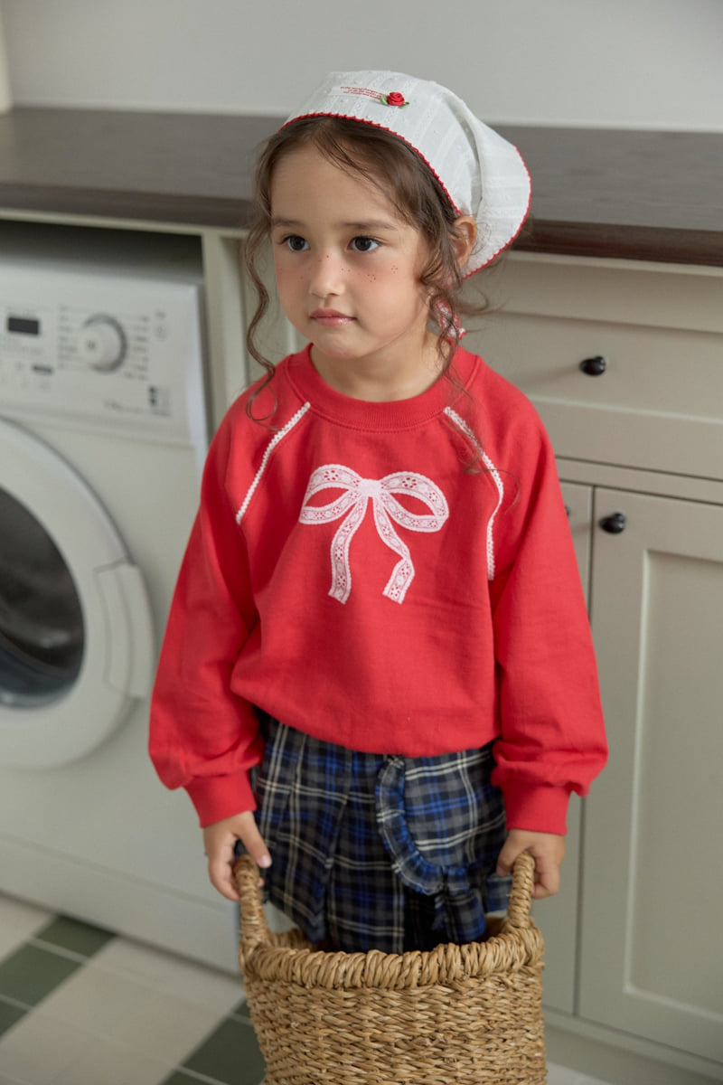 Dalla - Korean Children Fashion - #toddlerclothing - Raglan Ribbon Sweatshirt - 8