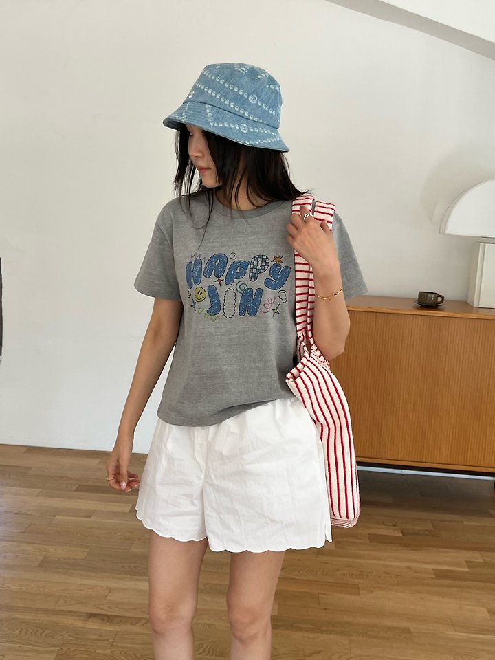 Diana - Korean Women Fashion - #momslook - Happy Jean Tee - 9