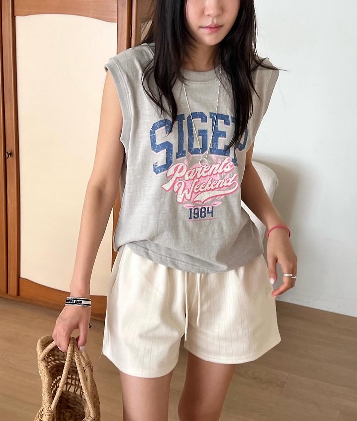 Diana - Korean Women Fashion - #momslook - Weekend Sleeveless Tee