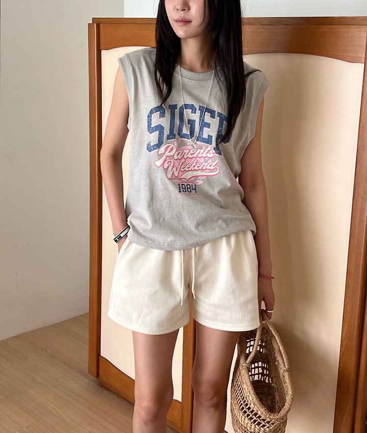 Diana - Korean Women Fashion - #momslook - Weekend Sleeveless Tee - 3