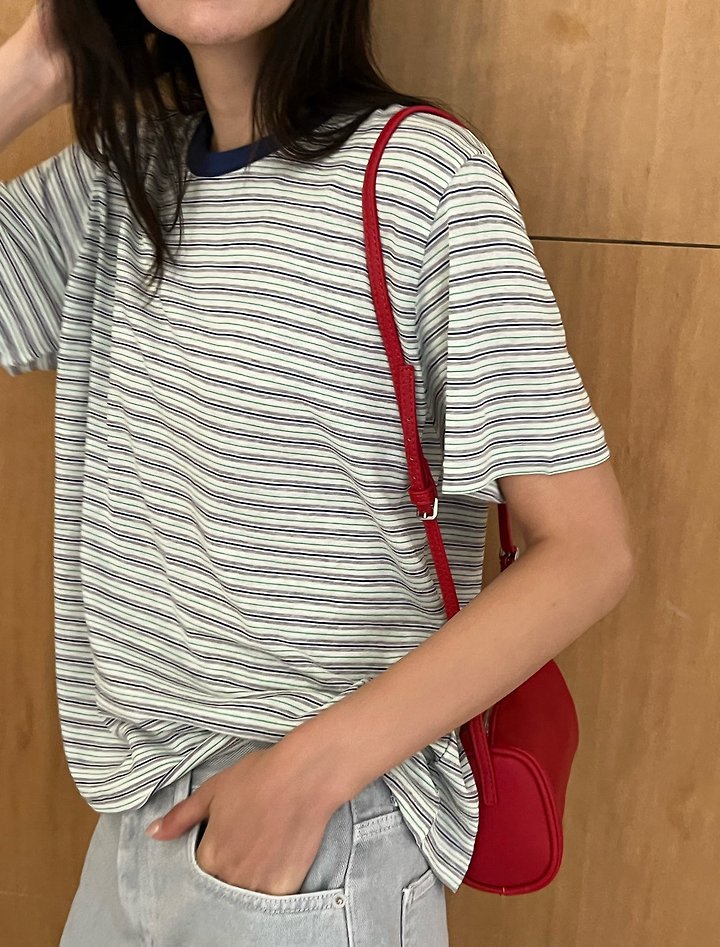 Diana - Korean Women Fashion - #momslook - Vicky Stripe Tee - 7