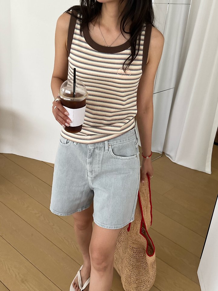 Diana - Korean Women Fashion - #momslook - Coco Sleeveless Tee - 2
