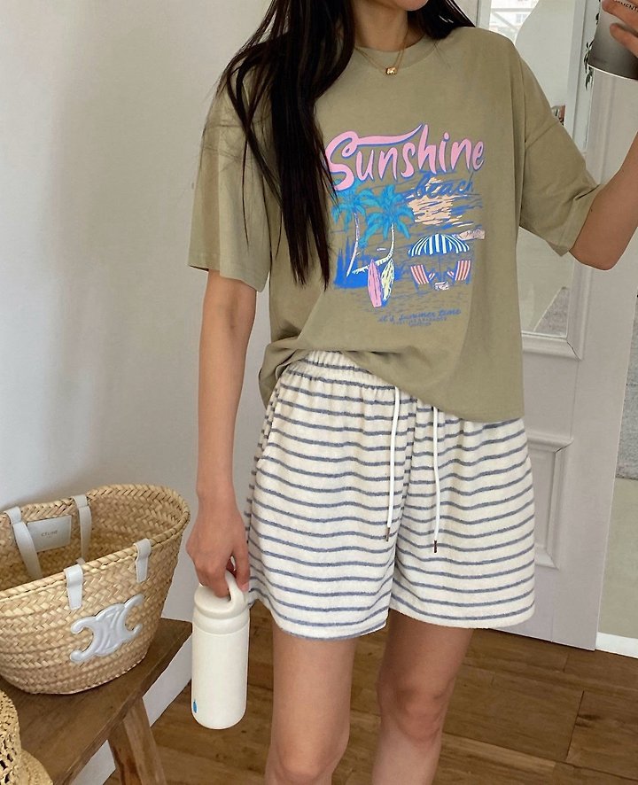 Diana - Korean Women Fashion - #momslook - Marine Terry Shorts - 2