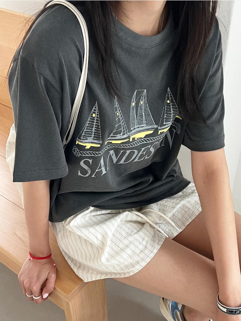 Diana - Korean Women Fashion - #momslook - Ocean Tee - 11