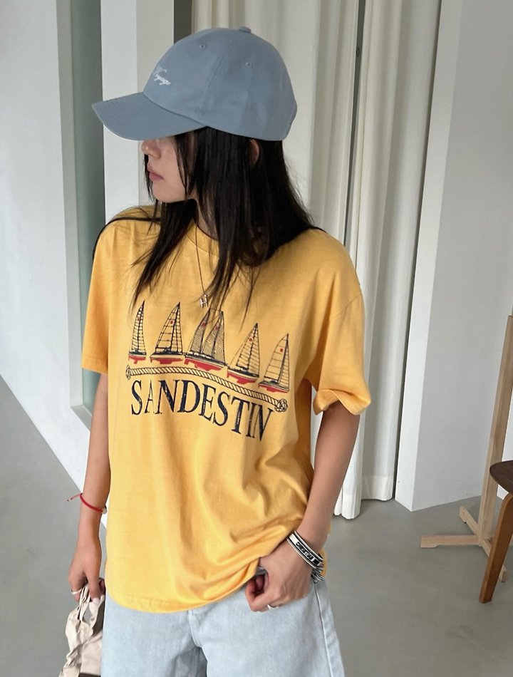 Diana - Korean Women Fashion - #momslook - Ocean Tee - 7
