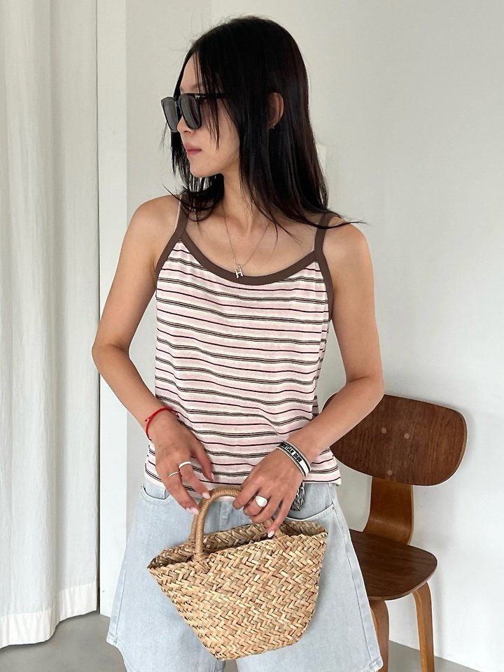 Diana - Korean Women Fashion - #pursuepretty - Rosie Strap Sleeveless Tee - 6