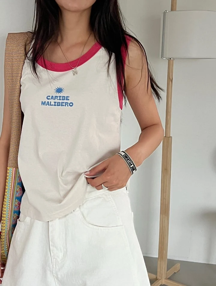 Diana - Korean Women Fashion - #pursuepretty - Malibu Sleeveless Tee - 3