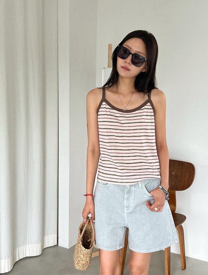 Diana - Korean Women Fashion - #restrostyle - Rosie Strap Sleeveless Tee - 7