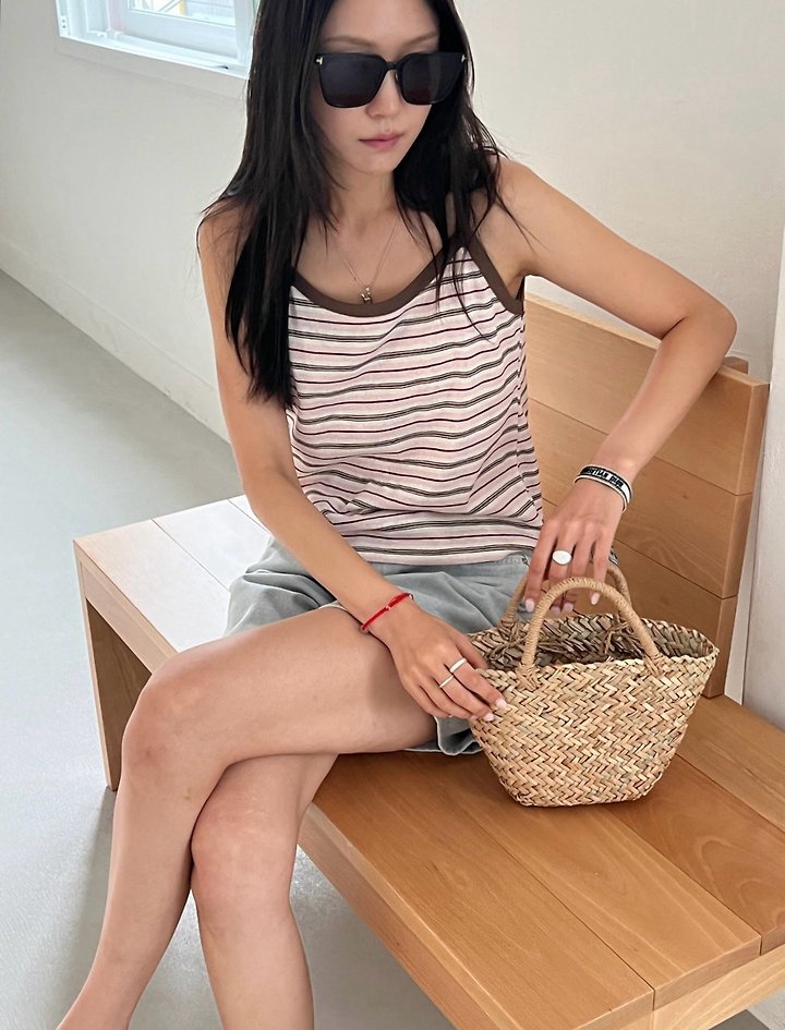 Diana - Korean Women Fashion - #shopsmall - Rosie Strap Sleeveless Tee - 9