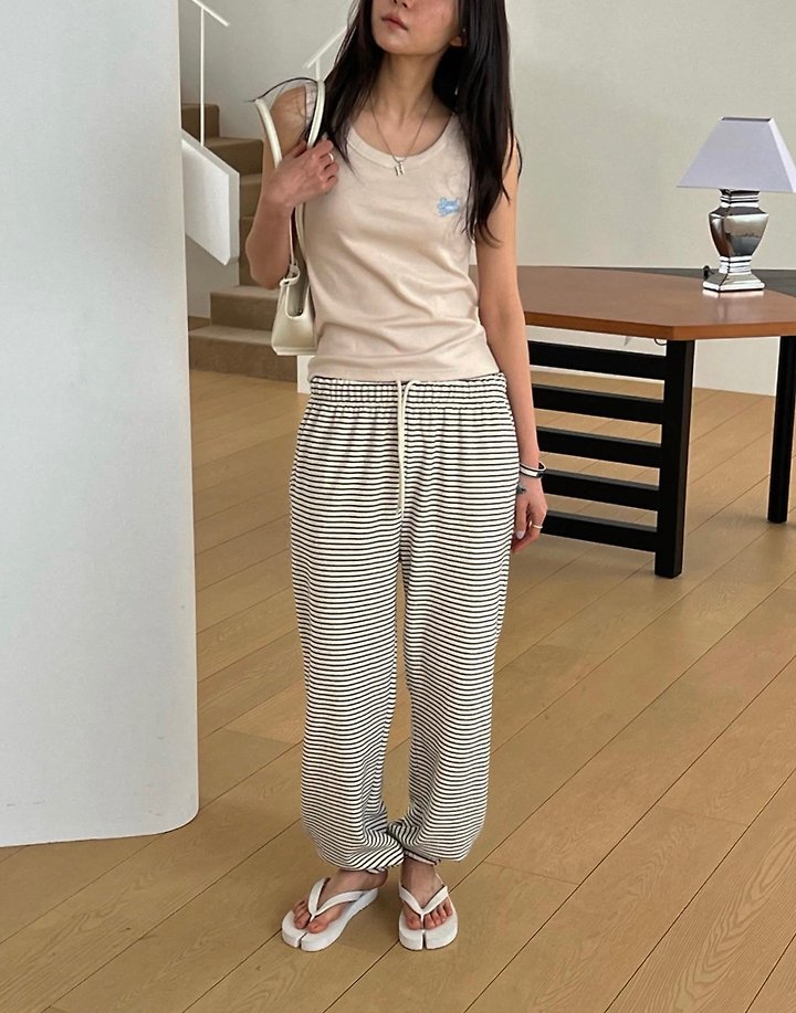 Diana - Korean Women Fashion - #thatsdarling - Rolly Jogger Pants - 9