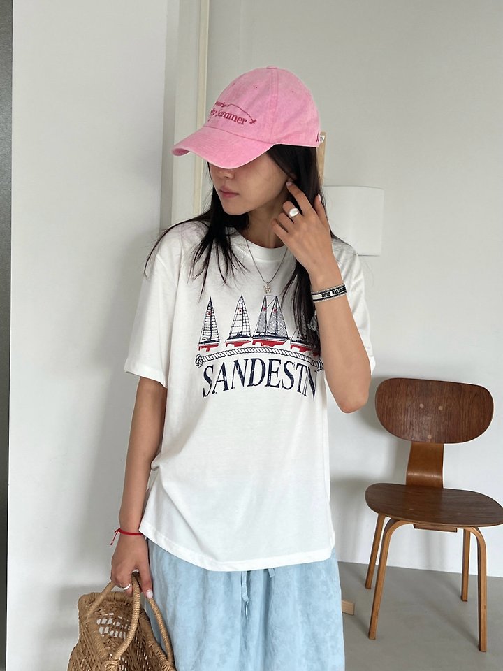 Diana - Korean Women Fashion - #thatsdarling - Ocean Tee - 5