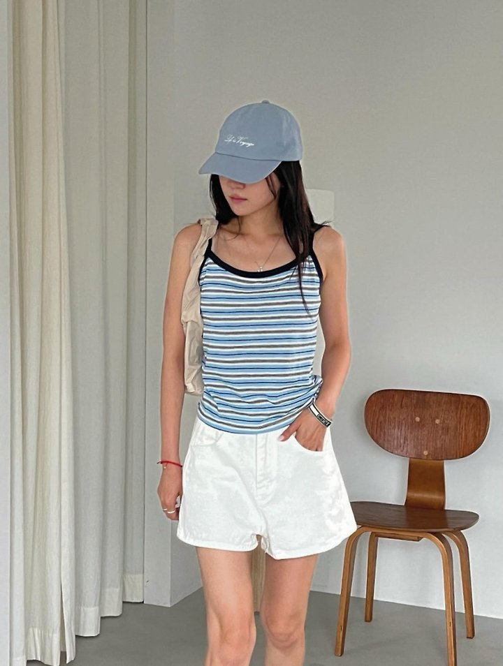 Diana - Korean Women Fashion - #thelittlethings - Rosie Strap Sleeveless Tee - 11