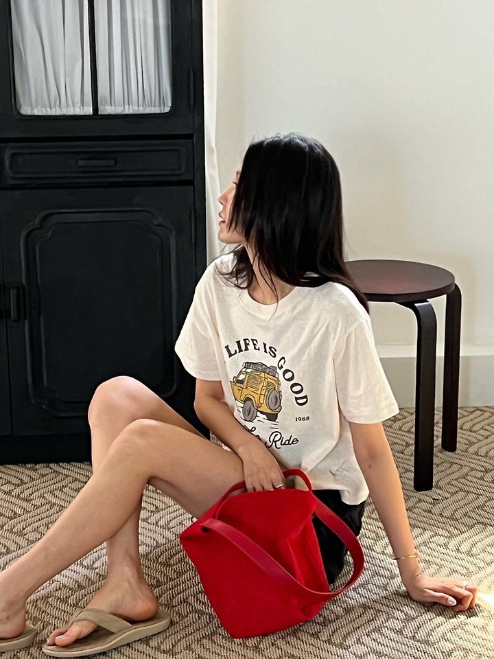 Diana - Korean Women Fashion - #vintageinspired - Jeep Tee - 9