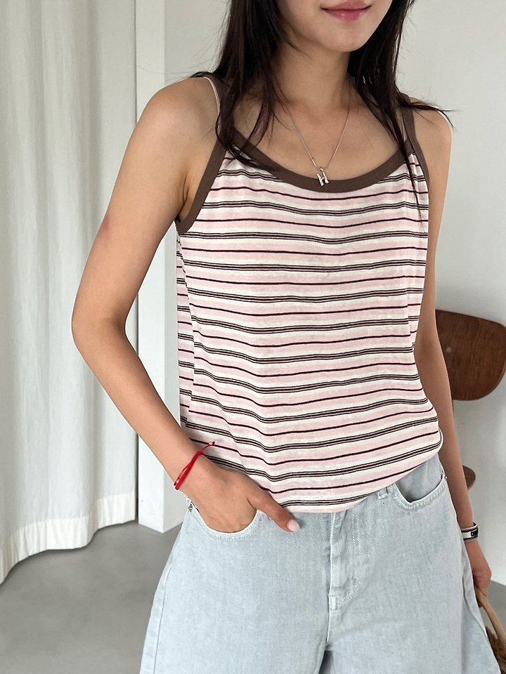 Diana - Korean Women Fashion - #womensfashion - Rosie Strap Sleeveless Tee - 4
