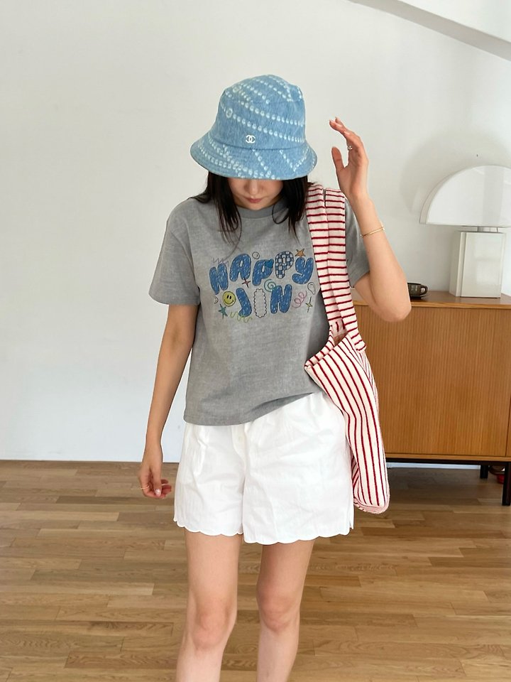 Diana - Korean Women Fashion - #womensfashion - Happy Jean Tee - 10