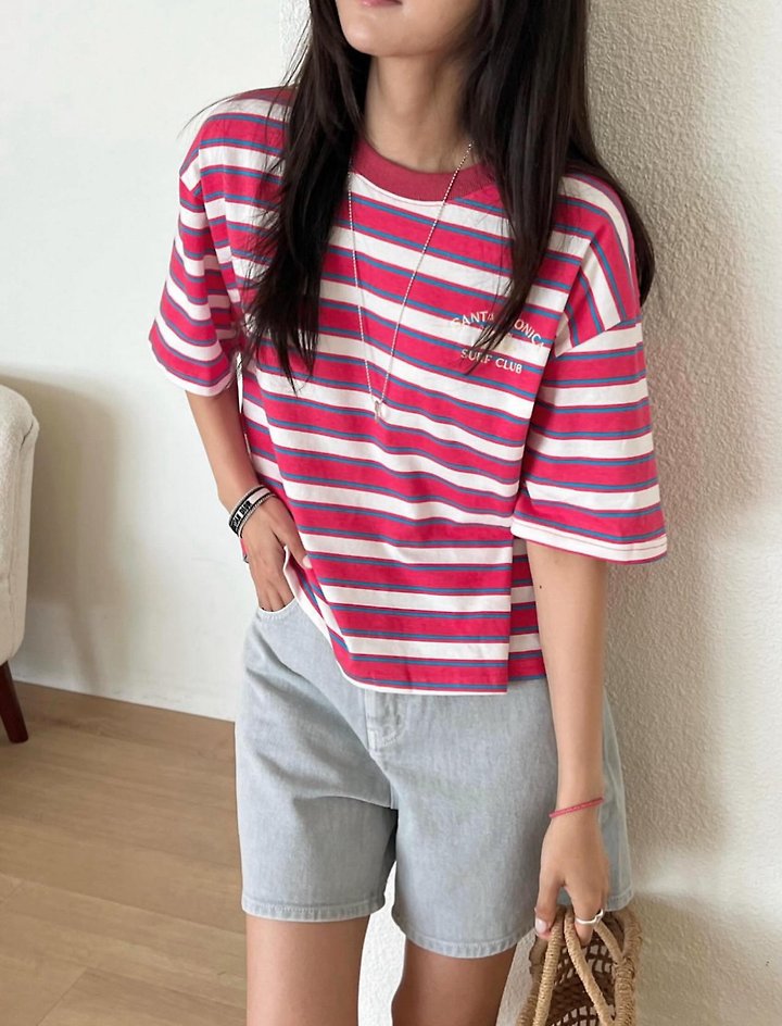 Diana - Korean Women Fashion - #womensfashion - Willy Stripe Tee - 9
