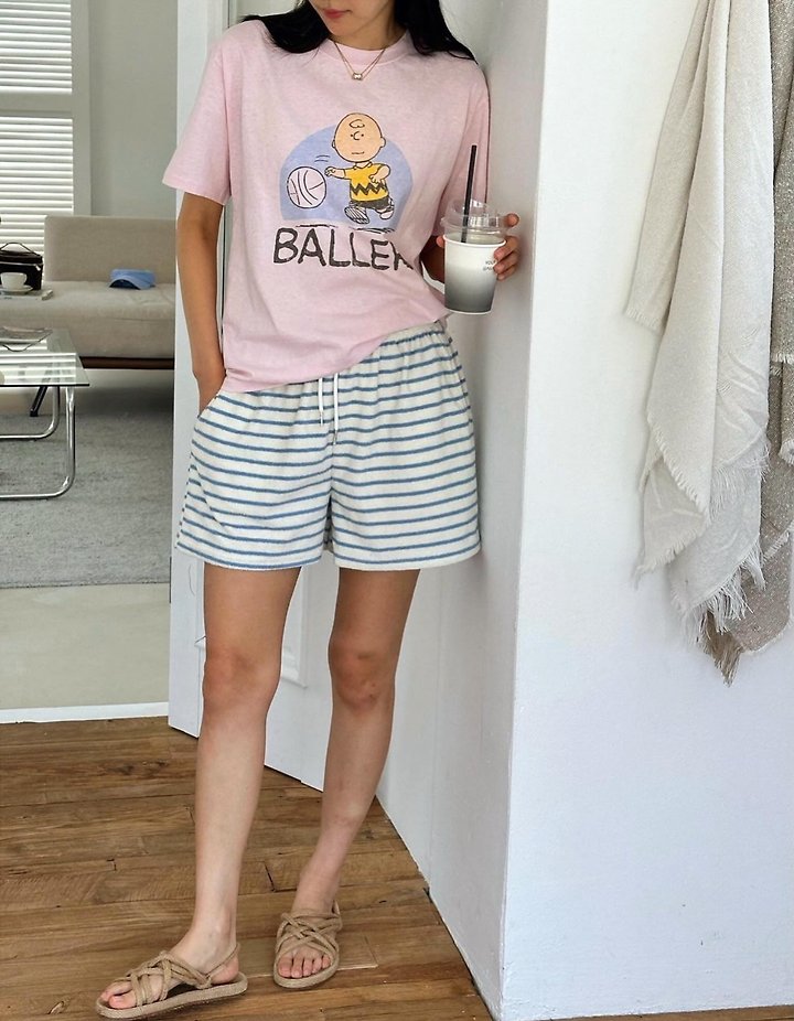 Diana - Korean Women Fashion - #womensfashion - Marine Terry Shorts - 5