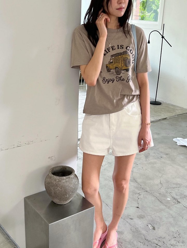 Diana - Korean Women Fashion - #momslook - Jeep Tee - 4