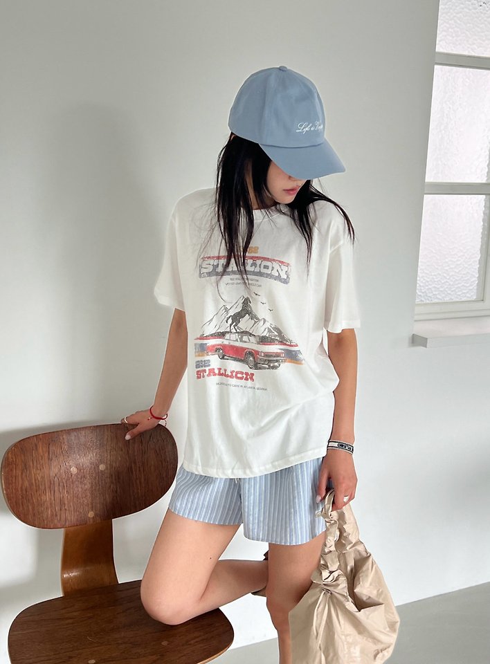 Diana - Korean Women Fashion - #momslook - Star Leon Tee - 4